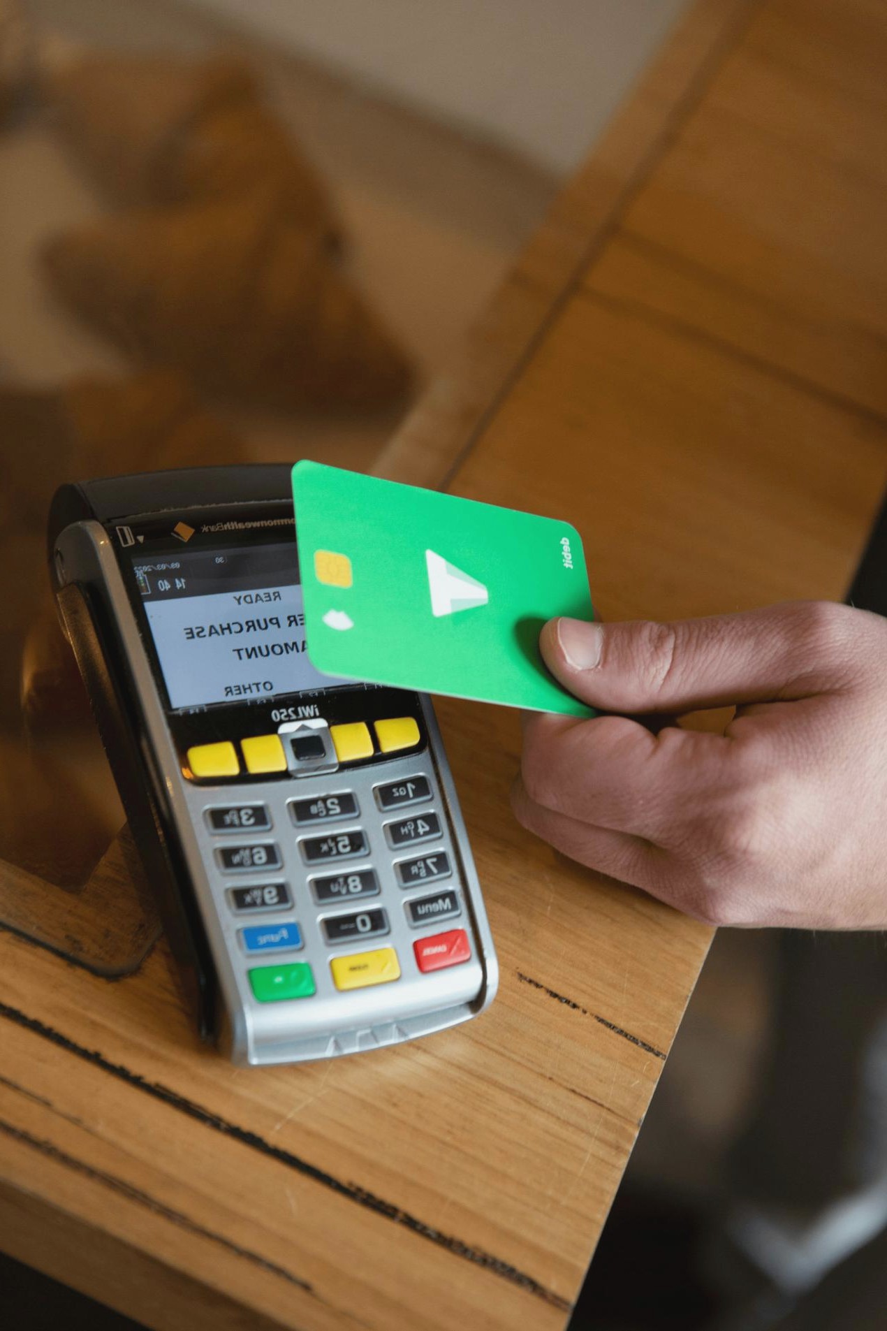 Family at a credit union branch